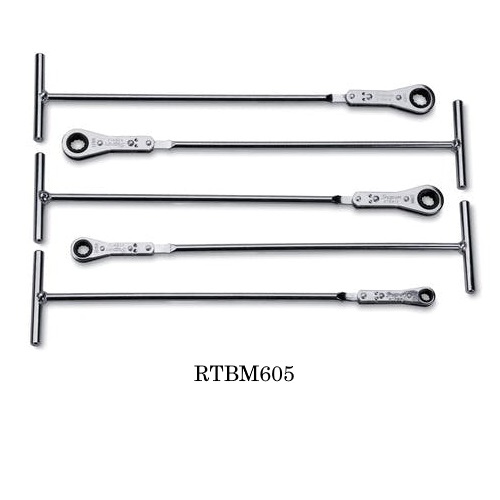 Snapon-Wrenches-T Handle Ratcheting Box Wrench Set, MM